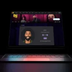 Laptop showing Idols voting